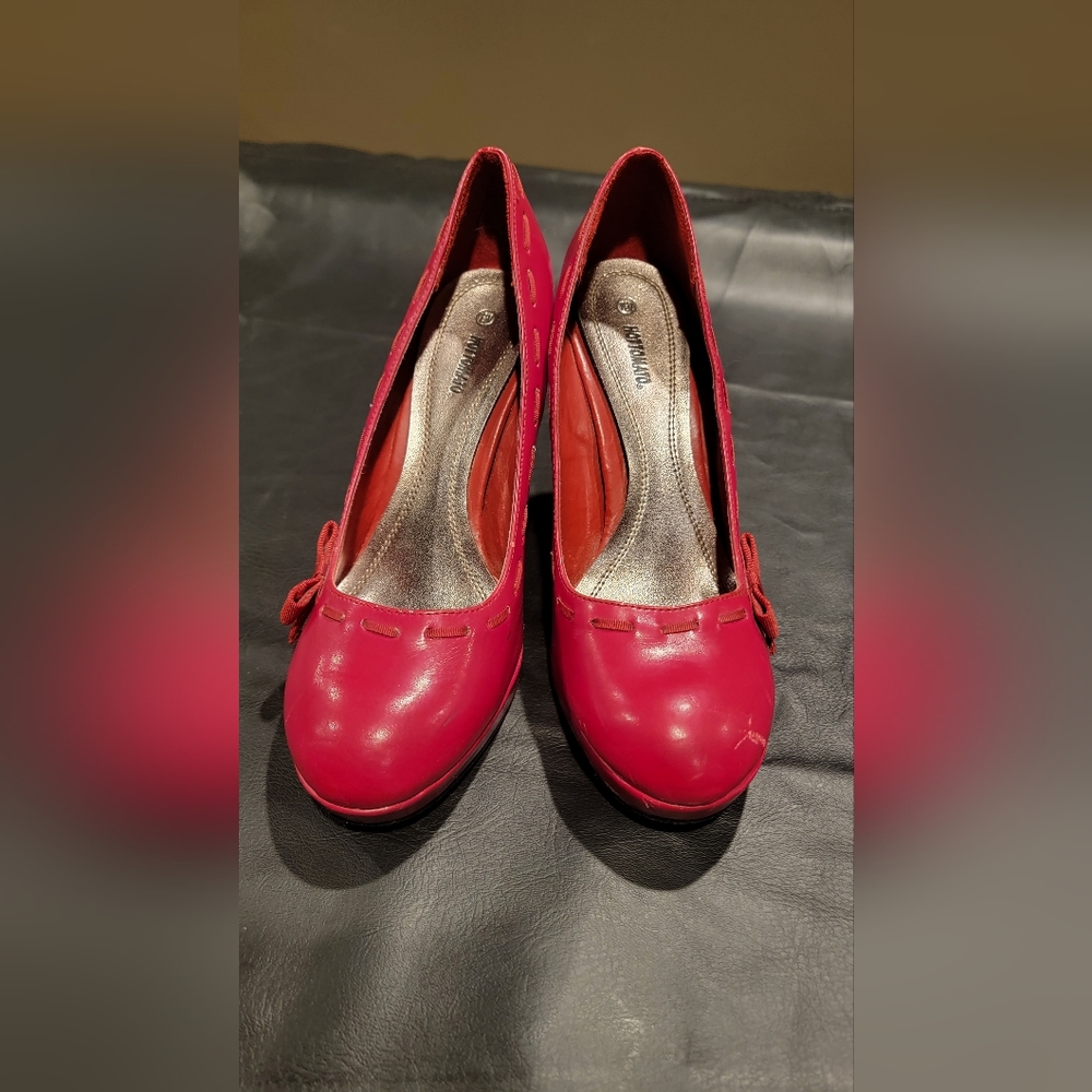 Red dress heels